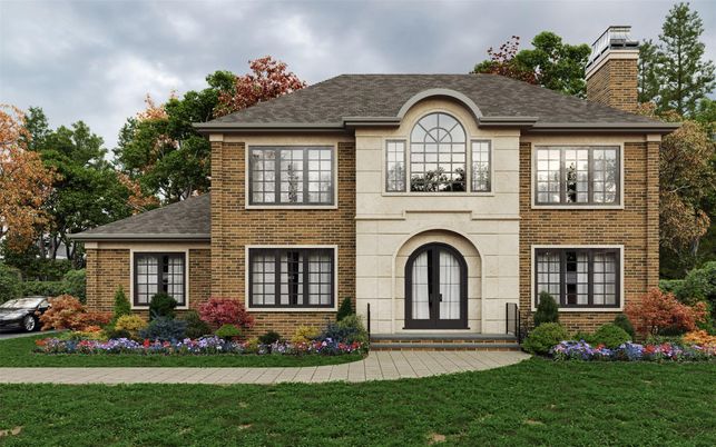 Exterior, Facade, Brick Facade, French Provincial