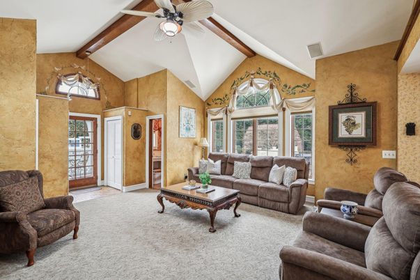 Interior, Living room, Wooden Beams