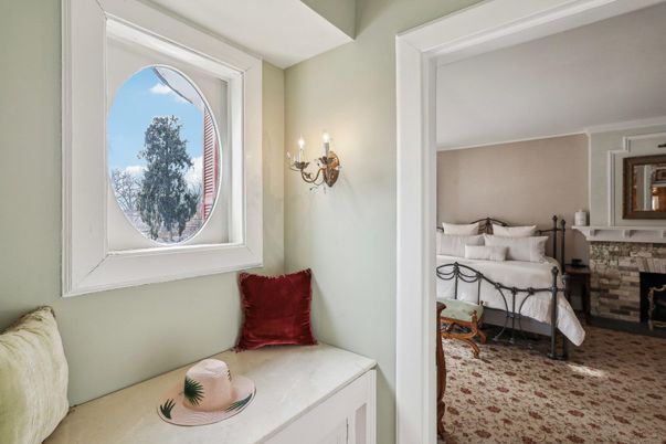 Bedroom, Fireplace, Interior