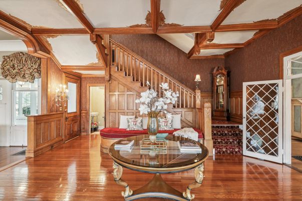 Interior, Wooden Beams, Wood Texture Flooring