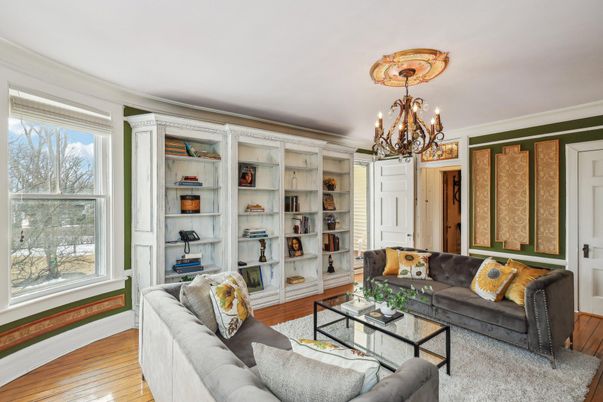 Chandelier, Interior, Living room, Wood Texture Flooring