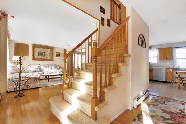 Interior, Kitchen, Living room, Wood Texture Flooring