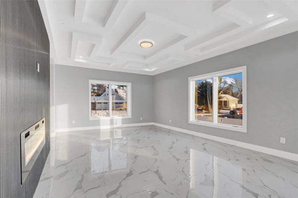 Empty room, Interior, Marble, Recessed Lighting
