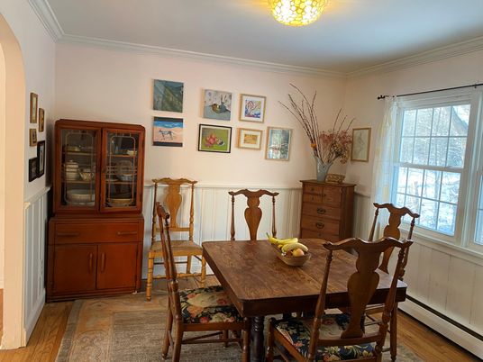 Dining room, Interior, Wood Texture Flooring