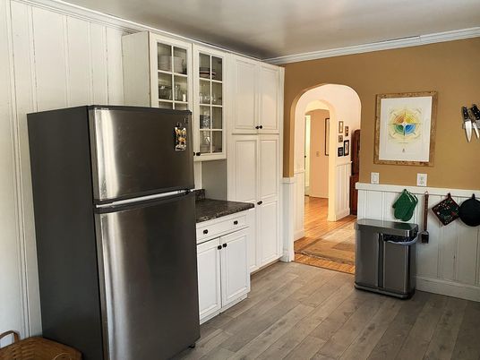 Interior, Kitchen, Wood Texture Flooring