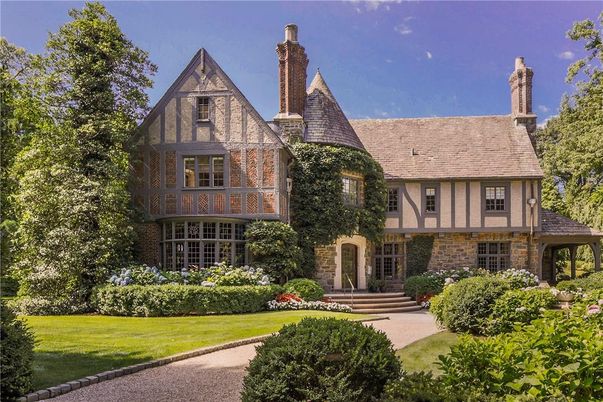 Exterior, Facade, Brick Facade, Tudor Revival