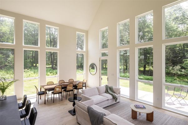 Dining room, Interior, Living room, Sun Room, Wood Texture Flooring