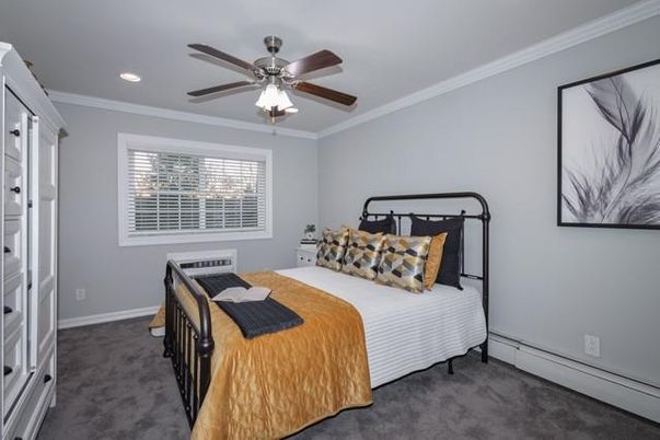 Bedroom, Interior, Recessed Lighting