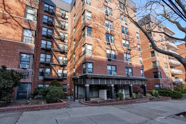 Exterior, Facade, Brick Facade, Condo Building