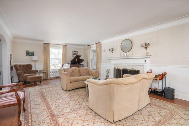 Fireplace, Interior, Living room, Piano, Wood Texture Flooring