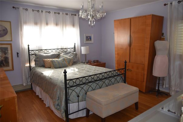 Bedroom, Chandelier, Interior, Wood Texture Flooring
