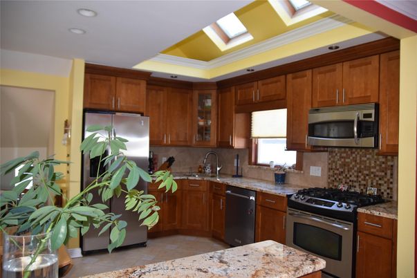 Interior, Kitchen, Recessed Lighting, Stainless Steel Appliances