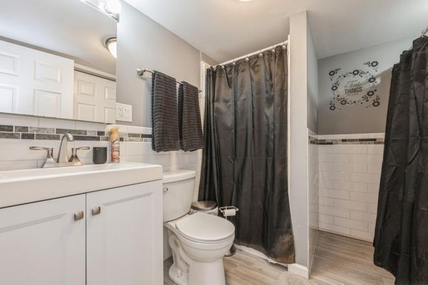 Bathroom, Interior, Wood Texture Flooring