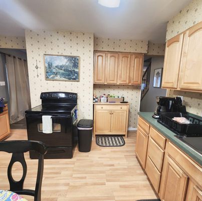 Interior, Kitchen, Wood Texture Flooring