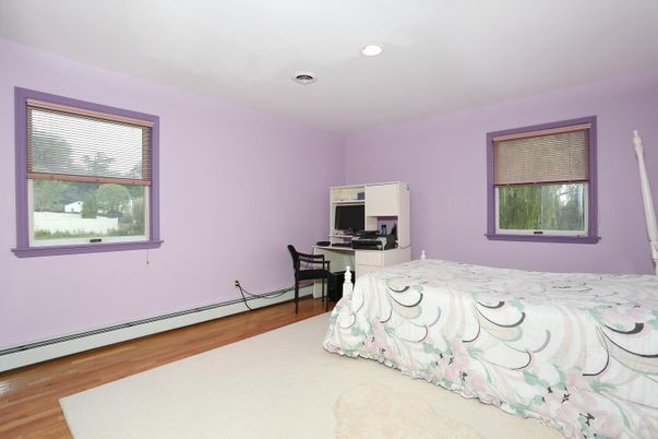 Bedroom, Home Office, Interior, Recessed Lighting, Wood Texture Flooring
