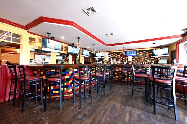 Dining room, Interior, Pendant Lights, Recessed Lighting, Wood Texture Flooring
