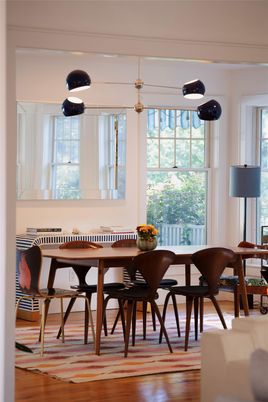 Dining room, Interior, Wood Texture Flooring