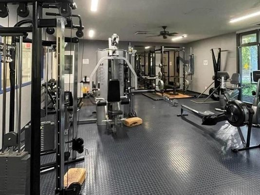 Fitness Equipment, Gym, Interior, Recessed Lighting
