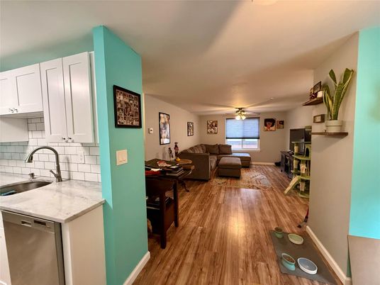 Interior, Kitchen, Living room, Wood Texture Flooring