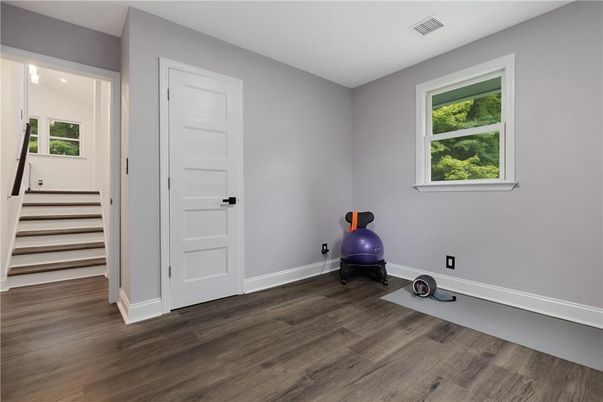 Fitness Equipment, Interior, Wood Texture Flooring