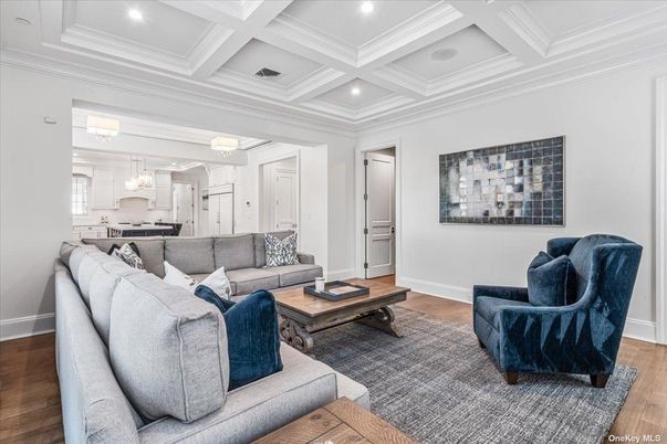 Interior, Kitchen, Living room, Recessed Lighting, Wood Texture Flooring