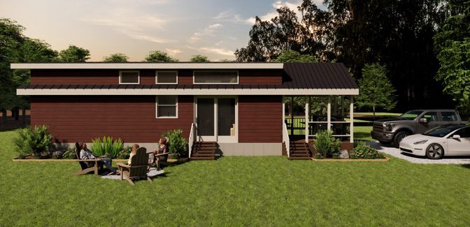 Backyard, Exterior, Facade, Modern