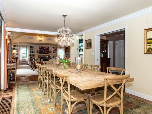 Chandelier, Dining room, Fireplace, Interior, Living room, Wood Texture Flooring
