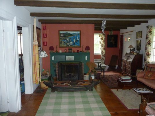 Fireplace, Interior, Living room, Wooden Beams, Wood Texture Flooring