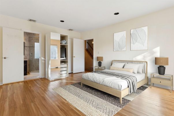 Bedroom, Interior, Wood Texture Flooring