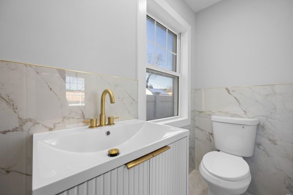 Bathroom, Interior, Marble Walls