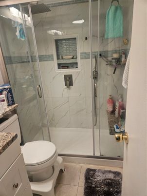 Bathroom, Glass Shower, Interior, Marble Walls