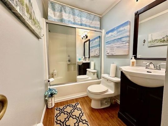 Bathroom, Interior, Wood Texture Flooring