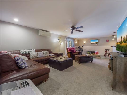 Interior, Living room, Recessed Lighting