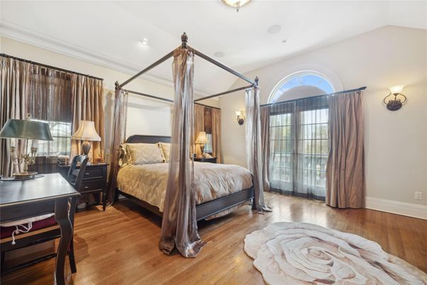 Bedroom, Home Office, Interior, Recessed Lighting, Wood Texture Flooring