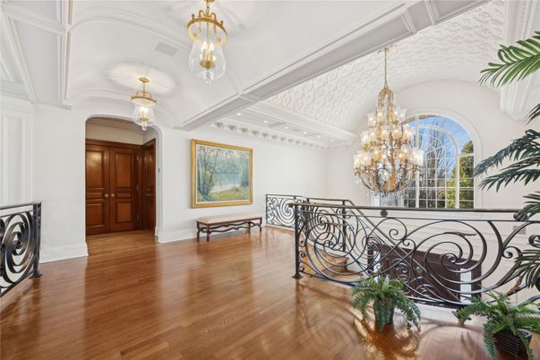 Chandelier, Interior, Wood Texture Flooring