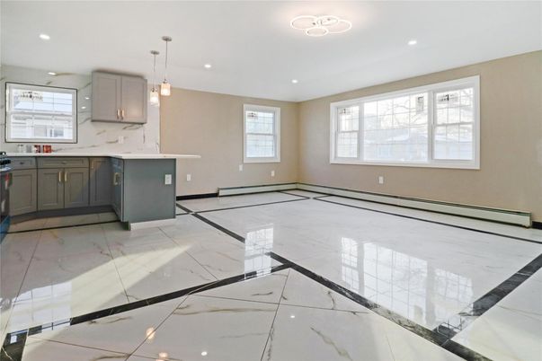 Interior, Kitchen, Marble, Pendant Lights, Recessed Lighting
