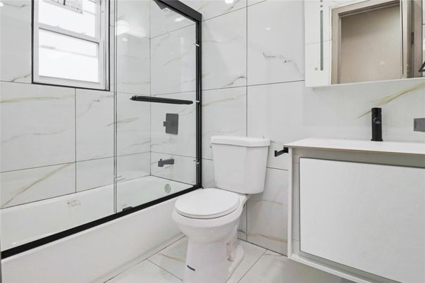 Bathroom, Glass Shower, Interior, Marble Walls