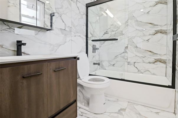 Bathroom, Glass Shower, Interior, Marble, Marble Walls