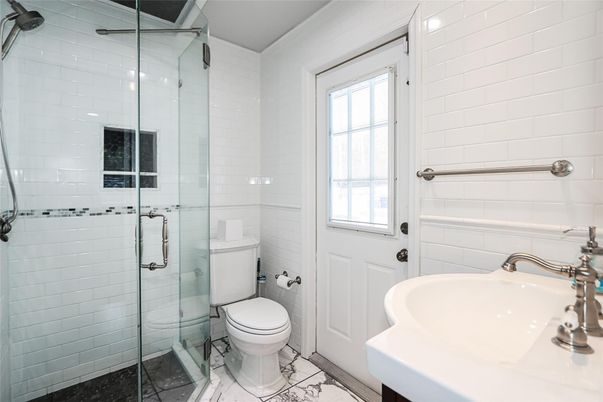 Bathroom, Glass Shower, Interior, Marble
