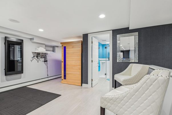 Interior, Recessed Lighting, Wood Texture Flooring, Wooden Walls