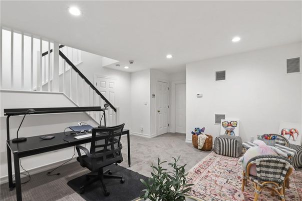 Home Office, Interior, Recessed Lighting
