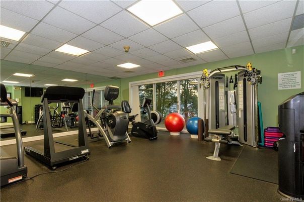 Fitness Equipment, Gym, Interior, Recessed Lighting