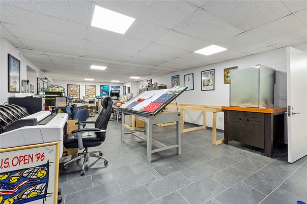 Home Office, Interior, Recessed Lighting