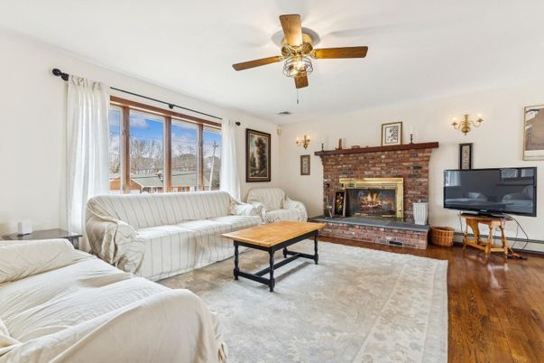 Fireplace, Interior, Living room, Wood Texture Flooring