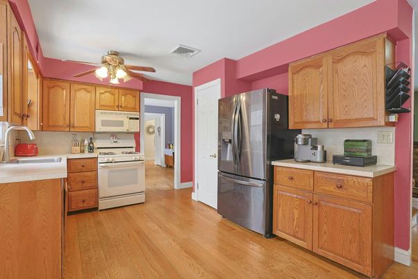 Interior, Kitchen, Wood Texture Flooring