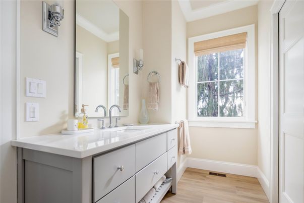 Bathroom, Interior, Wood Texture Flooring
