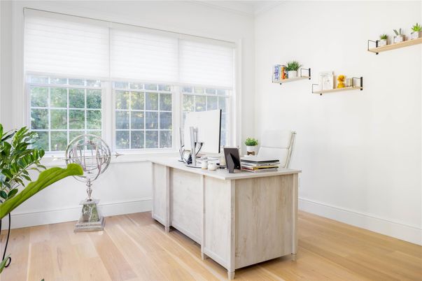 Home Office, Interior, Wood Texture Flooring