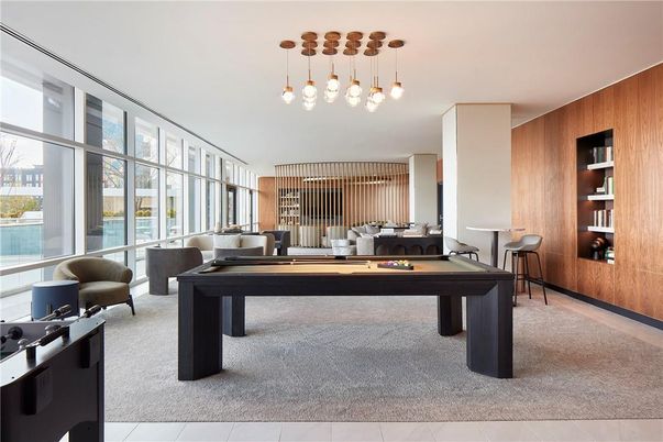 Billiard Table, Game Room, Home Office, Interior, Pendant Lights