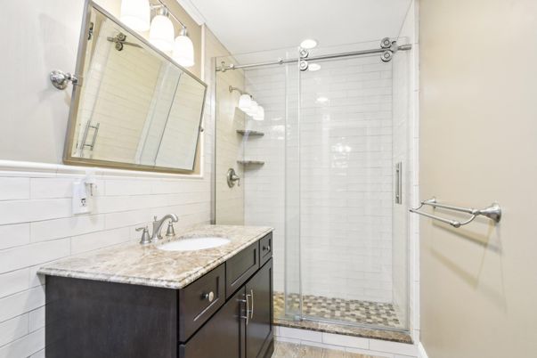 Bathroom, Glass Shower, Interior