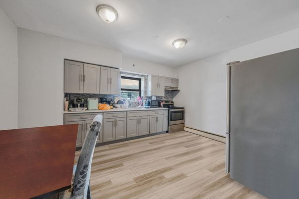 Interior, Kitchen, Wood Texture Flooring